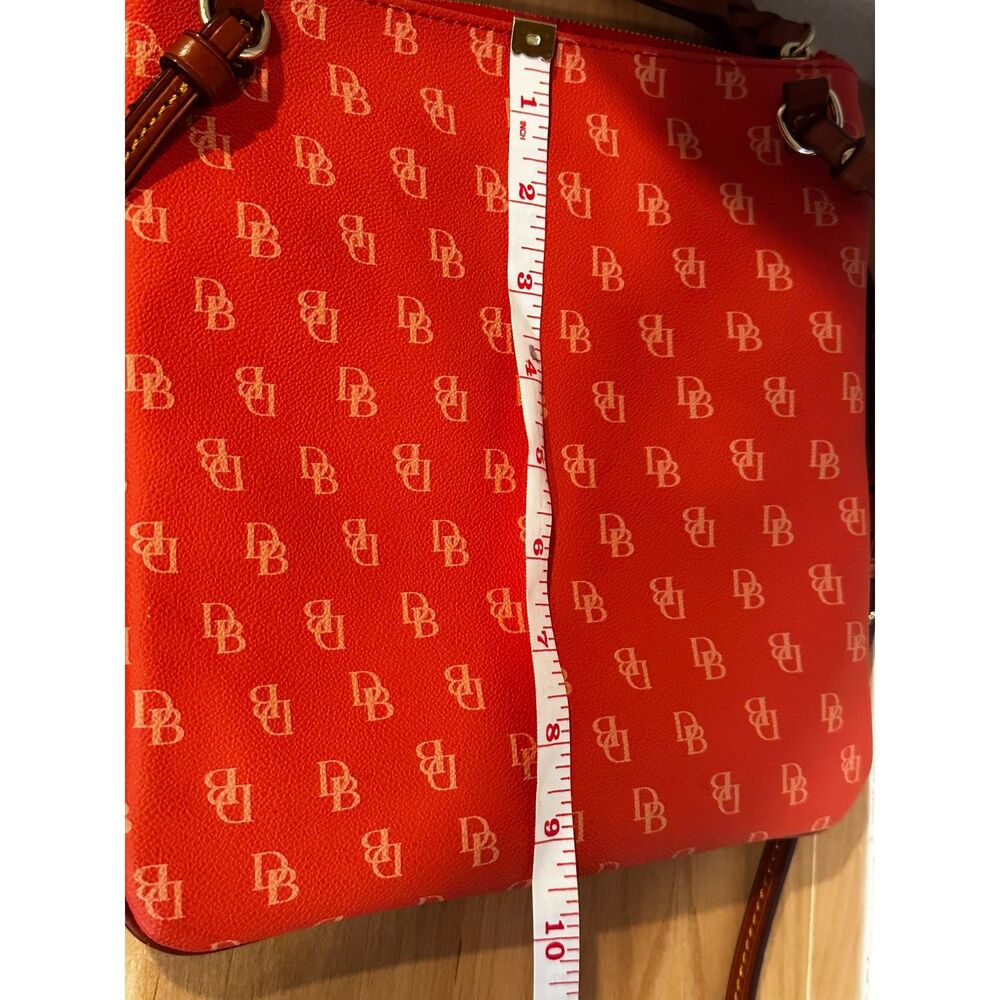 Dooney & Bourke Orange Penrose Triple Zip Crossbody EUC - Picture 8 of 9